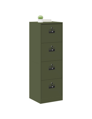 Armadio per File con cassetto Verde oliva 44 x 50 x 106.5 cm