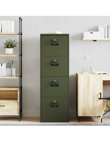 Armadio per File con cassetto Verde oliva 44 x 50 x 106.5 cm