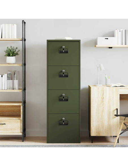 Armadio per File con cassetto Verde oliva 44 x 50 x 106.5 cm