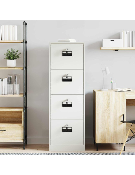 Armadio per File con cassetto Bianco 44 x 50 x 106.5 cm