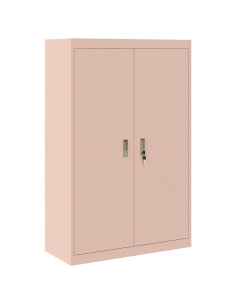 Armadio 2 pcs Rosa 90 x 40 x 140 cm Acciaio 2