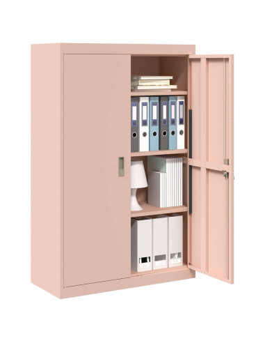 Armadio 2 pcs Rosa 90 x 40 x 140 cm Acciaio