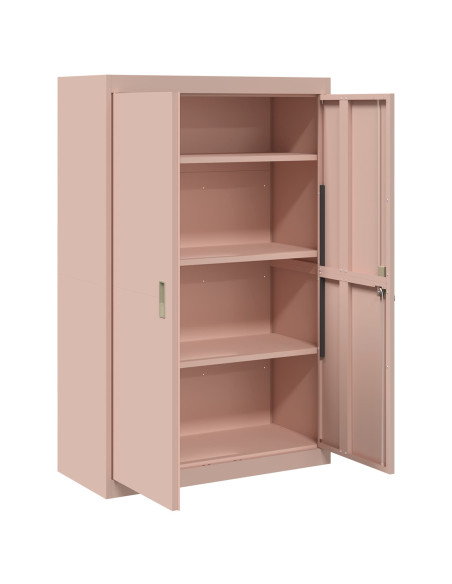 Armadio 2 pcs Rosa 90 x 40 x 140 cm Acciaio