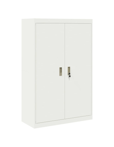 Armadio 2 pcs Bianco 90 x 40 x 140 cm Acciaio