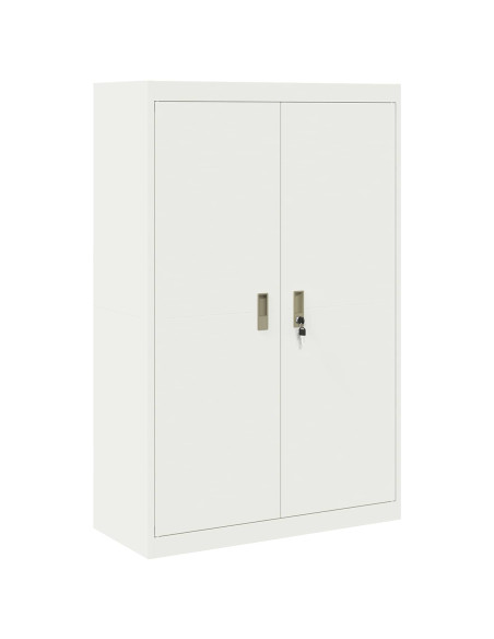 Armadio 2 pcs Bianco 90 x 40 x 140 cm Acciaio