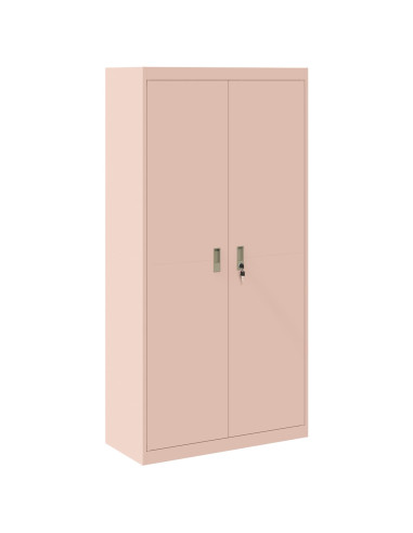 Armadio 2 pcs Rosa 90 x 40 x 180 cm Acciaio