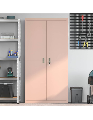 Armadio 2 pcs Rosa 90 x 40 x 180 cm Acciaio