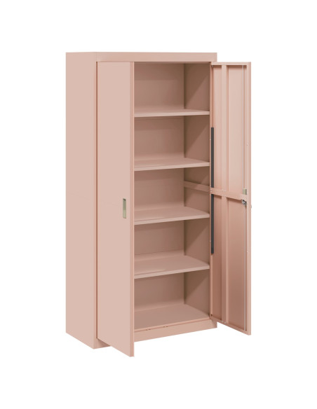 Armadio 2 pcs Rosa 90 x 40 x 180 cm Acciaio