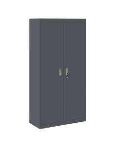 Armadio 2 pcs Antracite 90 x 40 x 180 cm Acciaio 2