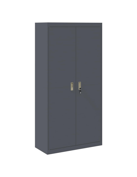 Armadio 2 pcs Antracite 90 x 40 x 180 cm Acciaio
