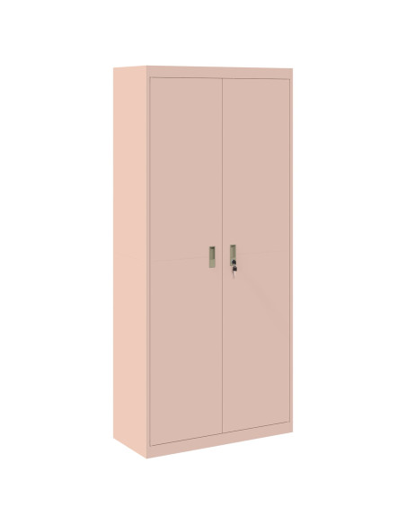 Armadio 2 pcs Rosa 90 x 40 x 200 cm Acciaio