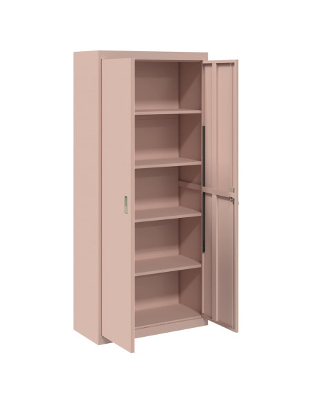 Armadio 2 pcs Rosa 90 x 40 x 200 cm Acciaio