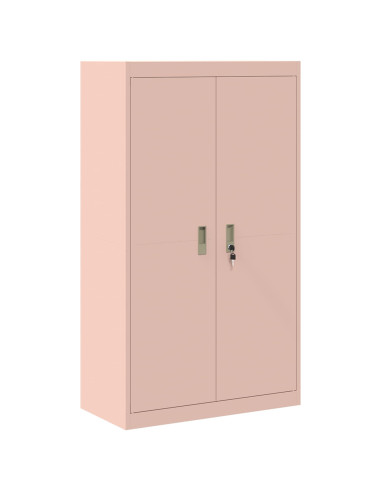 Armadio 2 pcs Rosa 80 x 40 x 140 cm Acciaio