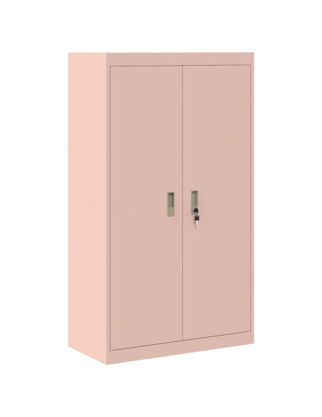 Armadio 2 pcs Rosa 80 x 40 x 140 cm Acciaio