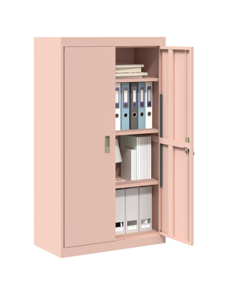 Armadio 2 pcs Rosa 80 x 40 x 140 cm Acciaio