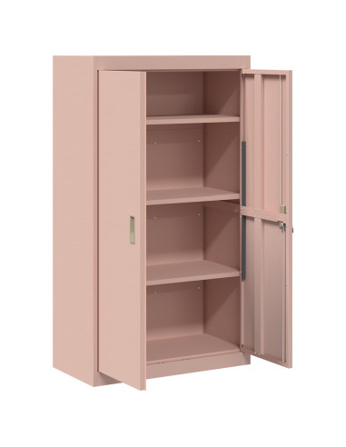 Armadio 2 pcs Rosa 80 x 40 x 140 cm Acciaio