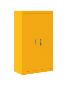 Armadio 2 pcs Giallo senape 80 x 40 x 140 cm Acciaio 2