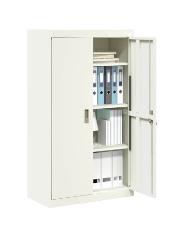 Armadio 2 pcs Bianco 80 x 40 x 140 cm Acciaio