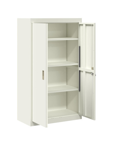 Armadio 2 pcs Bianco 80 x 40 x 140 cm Acciaio