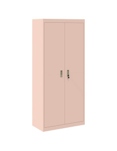 Armadio 2 pcs Rosa 80 x 40 x 180 cm Acciaio 2