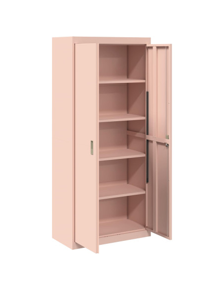 Armadio 2 pcs Rosa 80 x 40 x 180 cm Acciaio