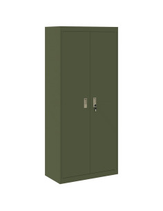 Armadio 2 pcs Verde oliva 80 x 40 x 180 cm Acciaio 2