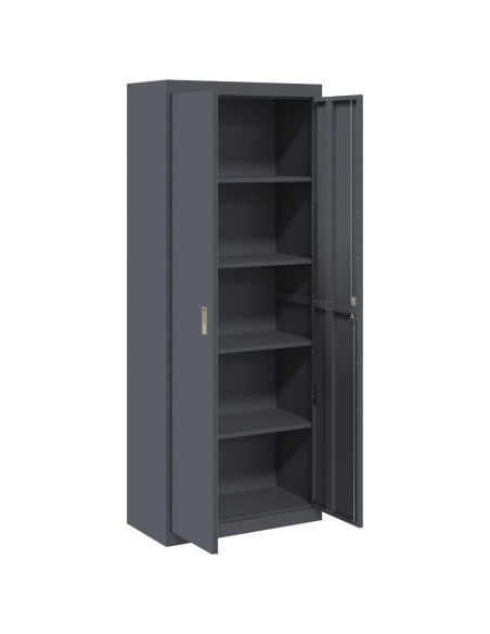 Armadio 2 pcs Antracite 80 x 40 x 200 cm Acciaio