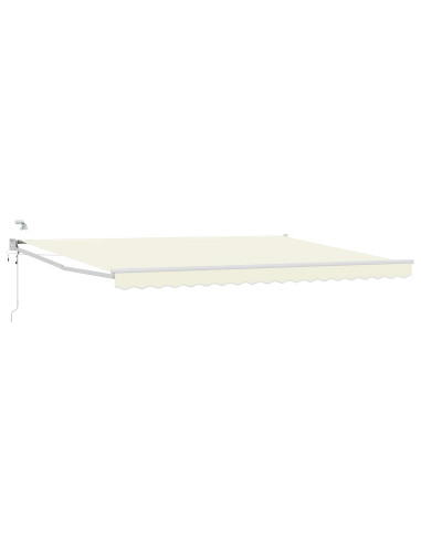 Tenda Elettrica con Crema 4 × 3 m Alluminio
