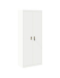 Armadio 2 pcs Bianco 80 x 40 x 200 cm Acciaio 2