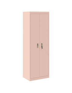 Armadio 2 pcs Rosa 60 x 40 x 180 cm Acciaio 2