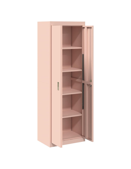 Armadio 2 pcs Rosa 60 x 40 x 180 cm Acciaio