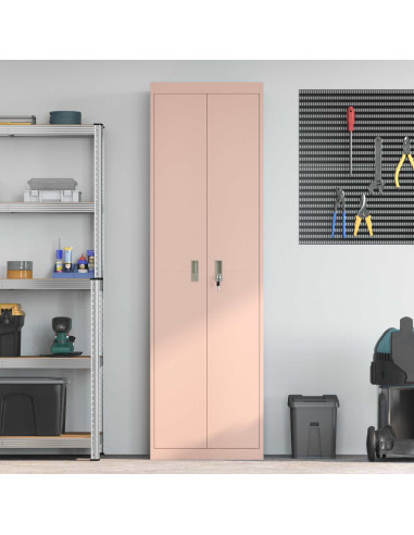 Armadio 2 pcs Rosa 60 x 40 x 200 cm Acciaio