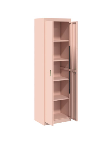 Armadio 2 pcs Rosa 60 x 40 x 200 cm Acciaio