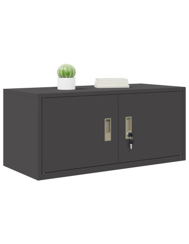 Armadio Nero 90 x 40 x 40 cm Acciaio