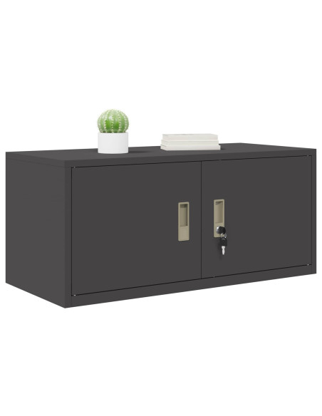 Armadio Nero 90 x 40 x 40 cm Acciaio