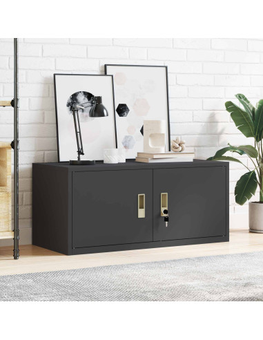 Armadio Nero 90 x 40 x 40 cm Acciaio