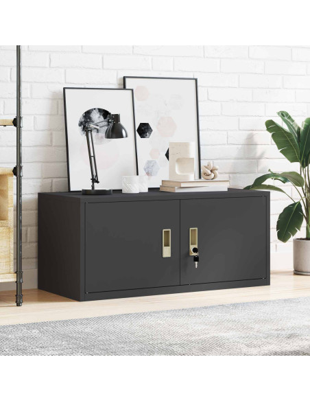 Armadio Nero 90 x 40 x 40 cm Acciaio