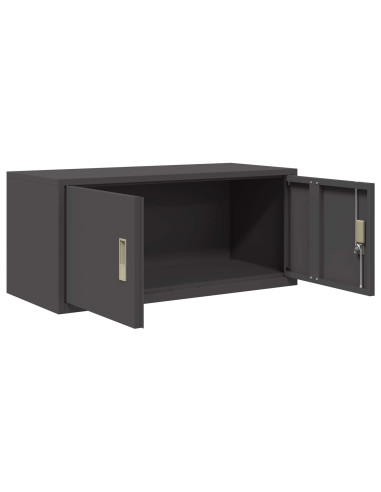 Armadio Nero 90 x 40 x 40 cm Acciaio