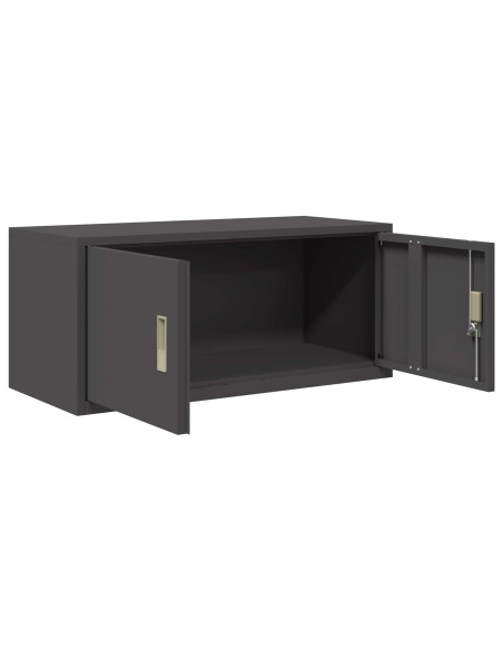 Armadio Nero 90 x 40 x 40 cm Acciaio