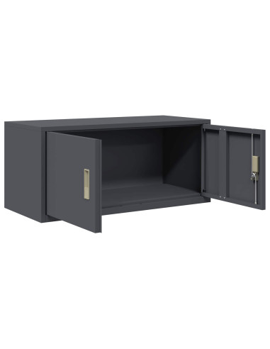Armadio Antracite 90 x 40 x 40 cm Acciaio
