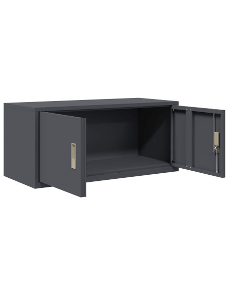 Armadio Antracite 90 x 40 x 40 cm Acciaio