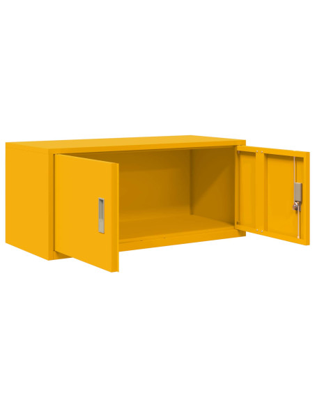 Armadio Giallo senape 90 x 40 x 40 cm Acciaio