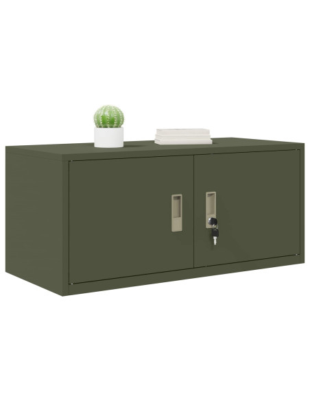 Armadio Verde oliva 90 x 40 x 40 cm Acciaio