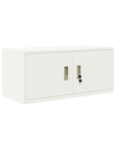 Armadio Bianco 90 x 40 x 40 cm Acciaio 2