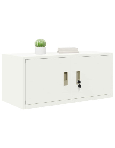 Armadio Bianco 90 x 40 x 40 cm Acciaio