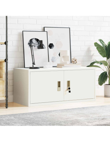 Armadio Bianco 90 x 40 x 40 cm Acciaio