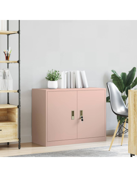 Armadio Rosa 90 x 40 x 70 cm Acciaio