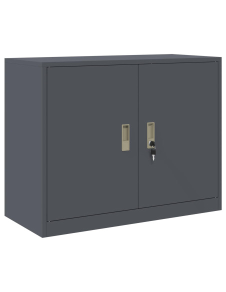 Armadio Antracite 90 x 40 x 70 cm Acciaio