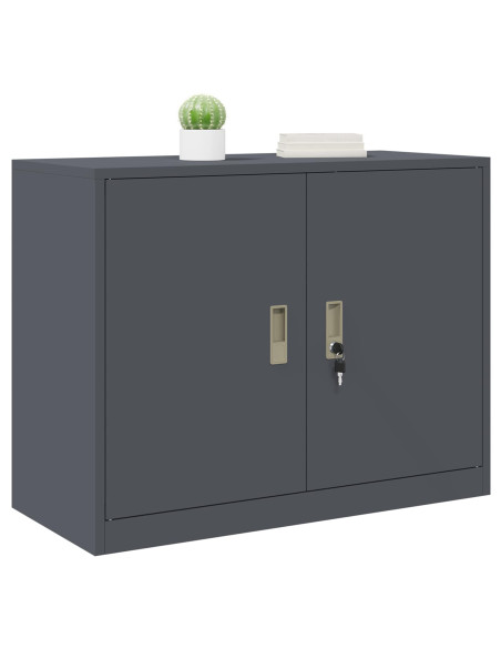 Armadio Antracite 90 x 40 x 70 cm Acciaio