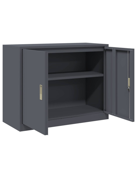 Armadio Antracite 90 x 40 x 70 cm Acciaio